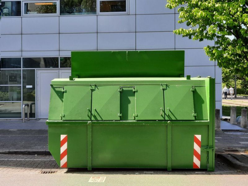 Dumpster rental job in the Fenelon Place neighborhood of Dubuque